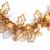 Base Metal End Caps - Gold Plated Base Metal Bead Cap Bundle, 10 designs with Rose Quartz Plain Round 4mm, 6mm, 8mm 325.00cts Loose Bead Strands