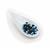 IrisDuo Bead - Jet Full AB, Approx. 4x7mm (50pcs)