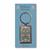 William Morris Strawberry Thief Blue Metal Keyring
