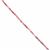 8cts Natural Red Tourmaline Faceted Rounds, Approx 2mm, 38cm strand 