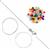 925 Sterling Silver Multi Colour Crystal Bicones, Wire & Chain Project With Downloadable Instructions By Alison Tarry