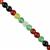 80cts Mixed Colour Agate Plain Rounds Approx 6mm, 37cm Strand