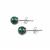 3cts Malachite Earrings Approx. 5mm in Sterling Silver 