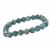 85cts Neon Apatite Smooth Round Approx 7 to 8mm Stretchable Bracelet 17cm