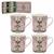 William Morris Pimpernel Mugs Set of 4