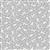 Makower Foxwood Bunnies Silver Grey Fabric 0.5m