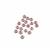 Precisoa Ornela Chalk White Pale Pink Table Cut Hawaiian Flower Beads, 14mm (20pk)
