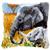 Elephant Mother and Baby Latch Hook Kit