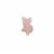 50cts Rose Quartz Carved Dog Approx 20x30mm Loose Gemstone Display (1pcs) 