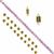 Gold Plated 925 Sterling Silver, AA grade Kunzite Faceted Rounds Approx 4mm Project With D