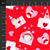 Henry Glass Gnomie Love Gnomes & Envelopes Red Fabric 0.5m