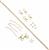 Gold Plated Base Metal Essential Findings Kit (21pcs)