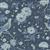 Moda French General Bleu De France Bird Florals Indigo Fabric 0.5m
