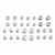 925 Sterling Silver Bead Cap Bundle, 30pcs