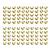 Gold Plated 925 Sterling Silver Crimp Covers, (Pack of 100pcs)