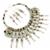 Base Metal End Caps - Silver Plated Base Metal Bead Cap Bundle, 10 designs with  Multi-Amazonite Plain Round 4mm, 6mm, 8mm Loose Bead Strands