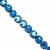 215 cts Blue Haematite Crescent & Star Beads Approx 10mm, 38cm Strand