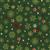 Rose & Hubble Snowflakes And Stars Green Fabric 0.5m