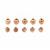 Rose Gold Plated 925 Sterling Silver Satellite Spacer Beads, Approx 4mm and 5mm 10pcs