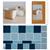 Cara Ackerman's Blue Komebukuro Sashiko Baskets Kit: Instructions & Fabric Panel (140cm x78cm)