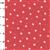 Rose & Hubble Cotton Poplin Scarlet Ditsy Stars Fabric 0.5m