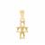 Gold Plated 925 Sterling Silver 4 Stone Pendant Mount (To fit 5x4mm oval gemstones) 1Pcs