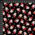 Furry And Bright Kitten In A Stocking Black Fabric 0.5m