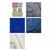 Delphine Brooks' Blue The Longdon Tile Quilt Kit: Instructions & Fabrics (3m)
