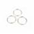 935 Argentium Finest Silver Jump Rings Approx 21.5mm ID x 2mm (3pc)