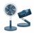 Beldray Cordless LED foldable 3 in 1 Fan Blue