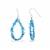 10cts Neon Apatite nuggets sterling silver earrings with hook, Approx 1.5 inch