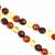 Baltic Multicoloured Amber Micro Faceted Rounds, Approx. 5mm, 20cm Strand
