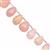 65cts Morganite Smooth Pear Approx 12x8 to 18x11mm, 12cm Strand With Spacers