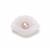 Type A White Jadeite with Lavender Button Pearl, Approx 20x30x10mm, 1pcs