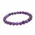 65cts Amethyst Smooth Rounds Approx 5 to 7mm, Stretchable Bracelet 