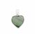925 Sterling Silver Pendant with Heart Shape Malachite Approx 15mm