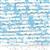 Moda Janet Clare Bluebell Collection Peploe Novelty Music Notes Sunprint Cyanotype Cloud Fabric 0.5m