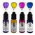 Cosmic Shimmer Colourful Crystal Tints - Pure Amethyst, Yellow Citrine, Pink Topaz, Tanzanite Blue - Set B