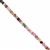 20cts Multi-Colour Tourmaline Faceted Rondelles Approx 3x2mm, 38cm Strand