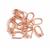 Rose Gold Plated 925 Sterling Silver Earrings with Hidden Loop, 6 pairs, Approx 13mm