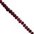 42cts Purple Rhodolite Garnet Side Drill Smooth Pear Approx 5x4 to 8.5x6mm, 19cm Strand With Spacers
