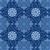 Folklorica Blues Collection Medallions Navy Fabric 0.5m 