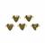 Gold Plated Base Metal Heart Connectors, 10mm (5pk)