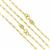 Gold plated 925 Sterling silver Figaro Chain, Approx 18 inch 2pcs
