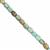 45cts Turquoise Smooth Cube Approx 6x4 to 7x5.5mm, 20cm Strand
