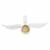 925 Sterling Silver Bezel Cup With Wings & 1.75cts Citrine Round Approx 8mm 