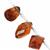 22cts Madeira Citrine Graduated Faceted Fancy Shape Approx 13.5x7 to 15x12mm, 7cm Strand with Spacers