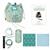Sew Lisa Lams Dahlia Bag Kit: PU, Drawstring Cord, Strap, Base, Metal Zip & Fabrics - Poppie Cotton