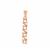 Rose Gold Plated 925 Sterling Silver 4 Stone Cushion Pendant Mount (To fit 4mm gemstones) -1Pcs