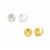 Silver Plated Base Metal Sculptural Design Non Pierced Earrings, Origami Design, Approx 12mm